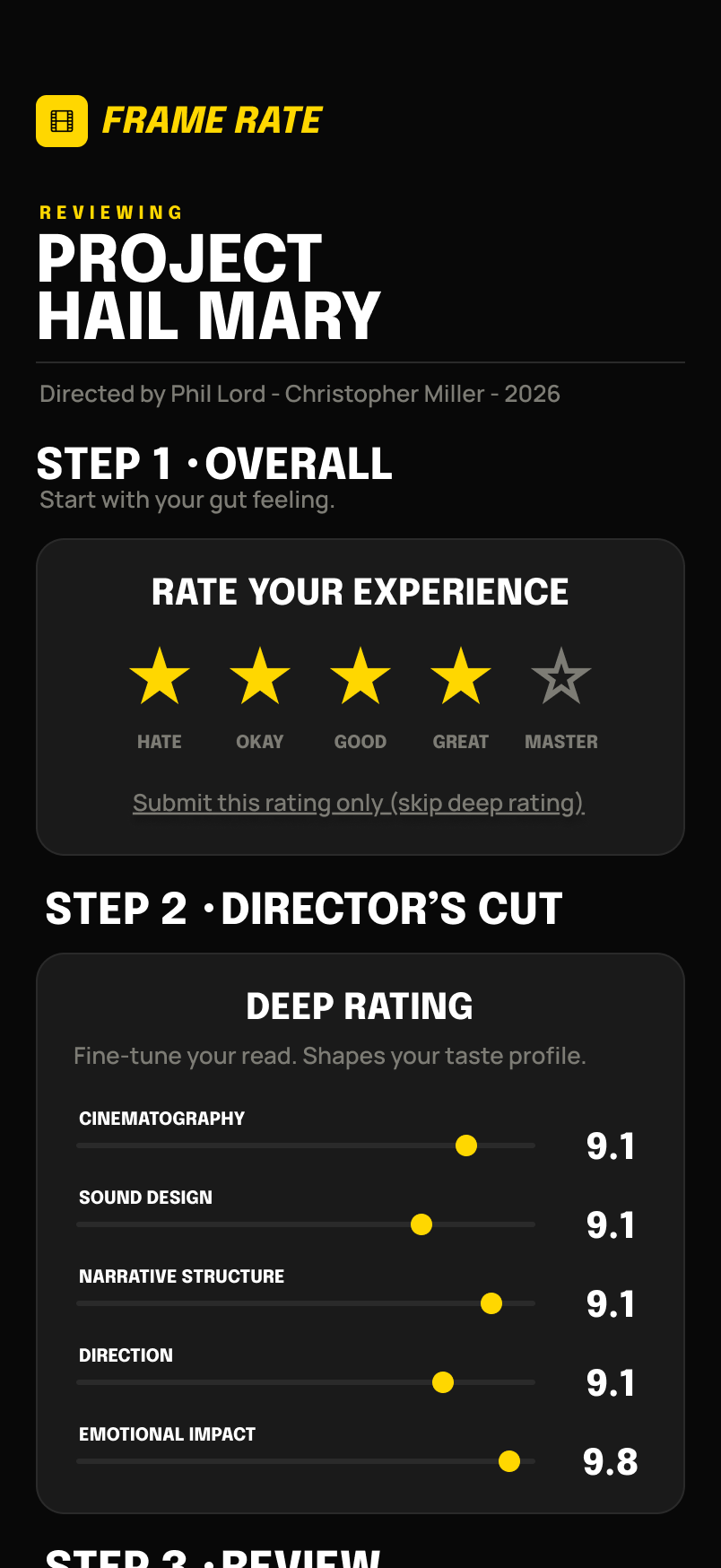 Rating Flow