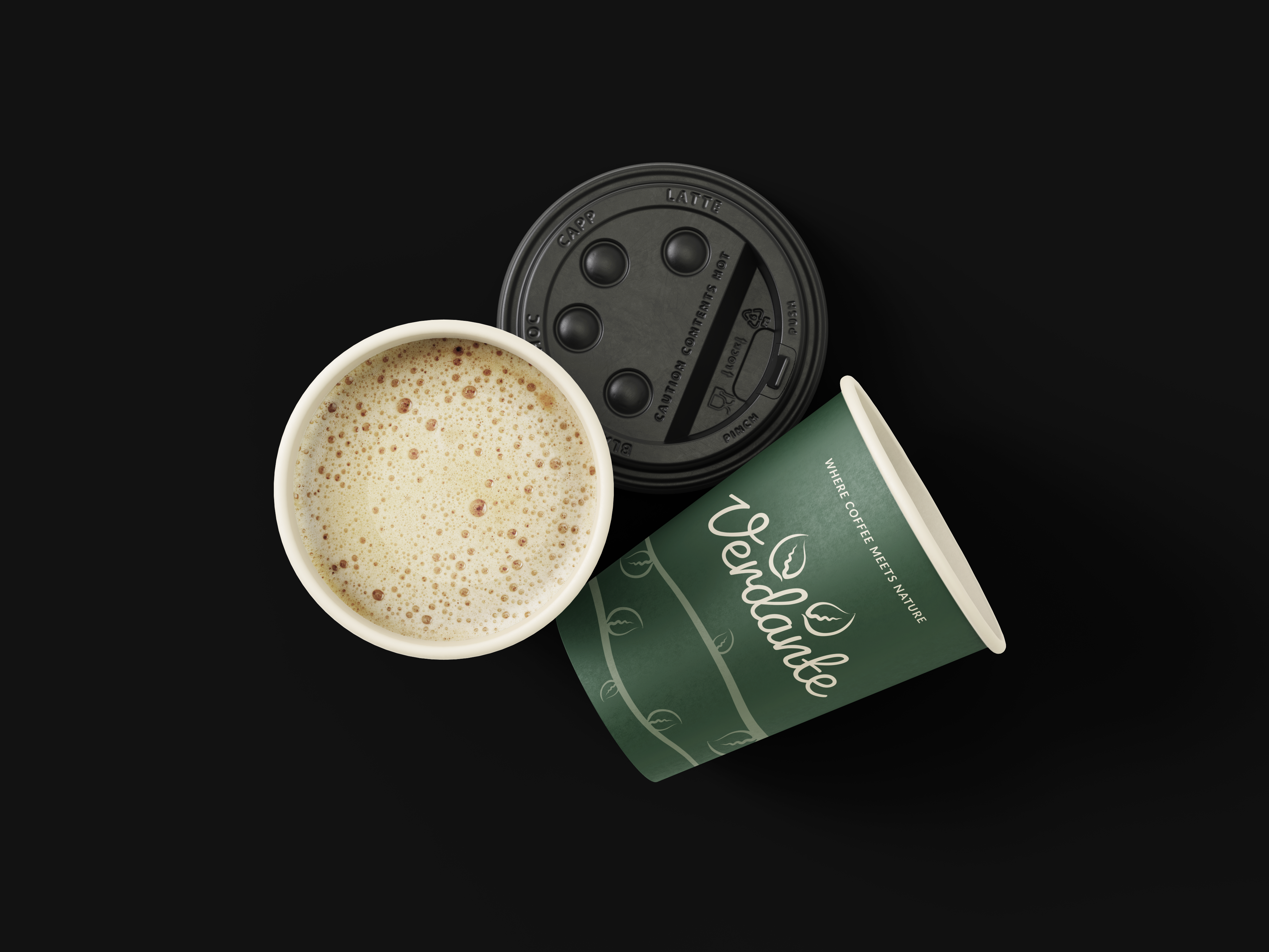 Verdante coffee cup — dark colorway